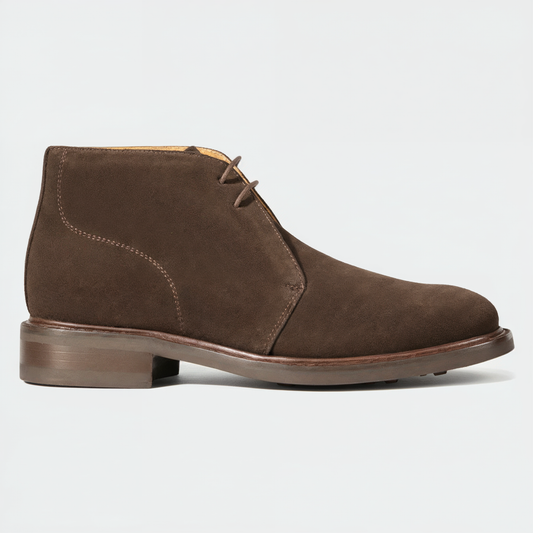 Chukka Boot Dunkelbraun Suede Leder Made in Spain