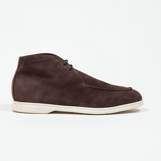 Suitery Chukka Boots Velours Leder gefüttert Café