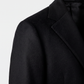 Wollmantel Schwarz Einreihig Made in Italy
