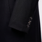 Wollmantel Schwarz Einreihig Made in Italy