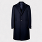 Wollmantel Navy Einreihig Made in Italy