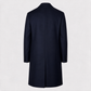 Wollmantel Navy Einreihig Made in Italy