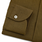 Leinenhemd Braun Cordone Button Down