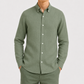 Leinenhemd Grün Cordone Button Down