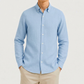 Leinenhemd Hellblau Cordone Button Down