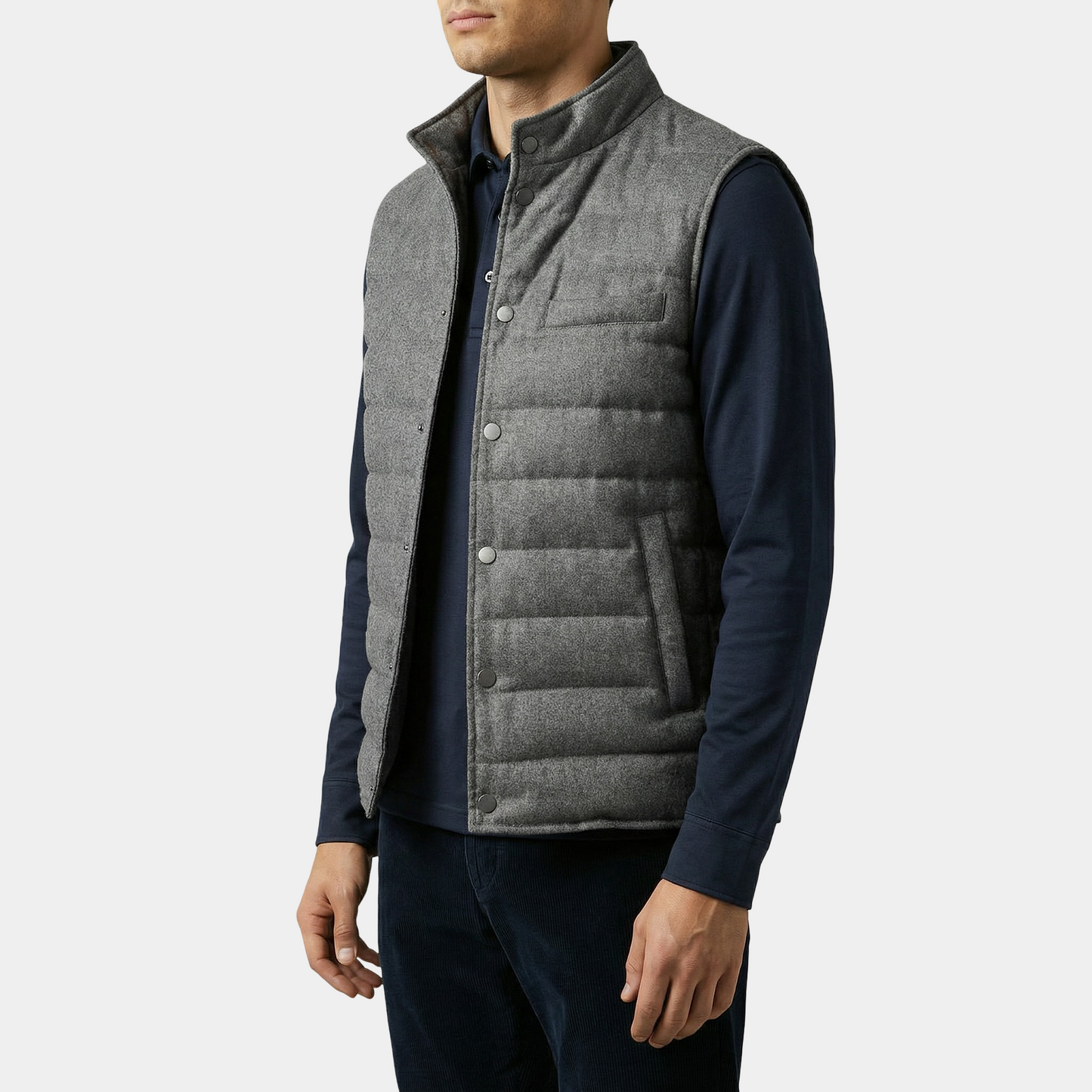 Steppweste Grey Daune Vitale Barberis Canonico