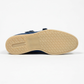 Double Monk Velours Leder Blue