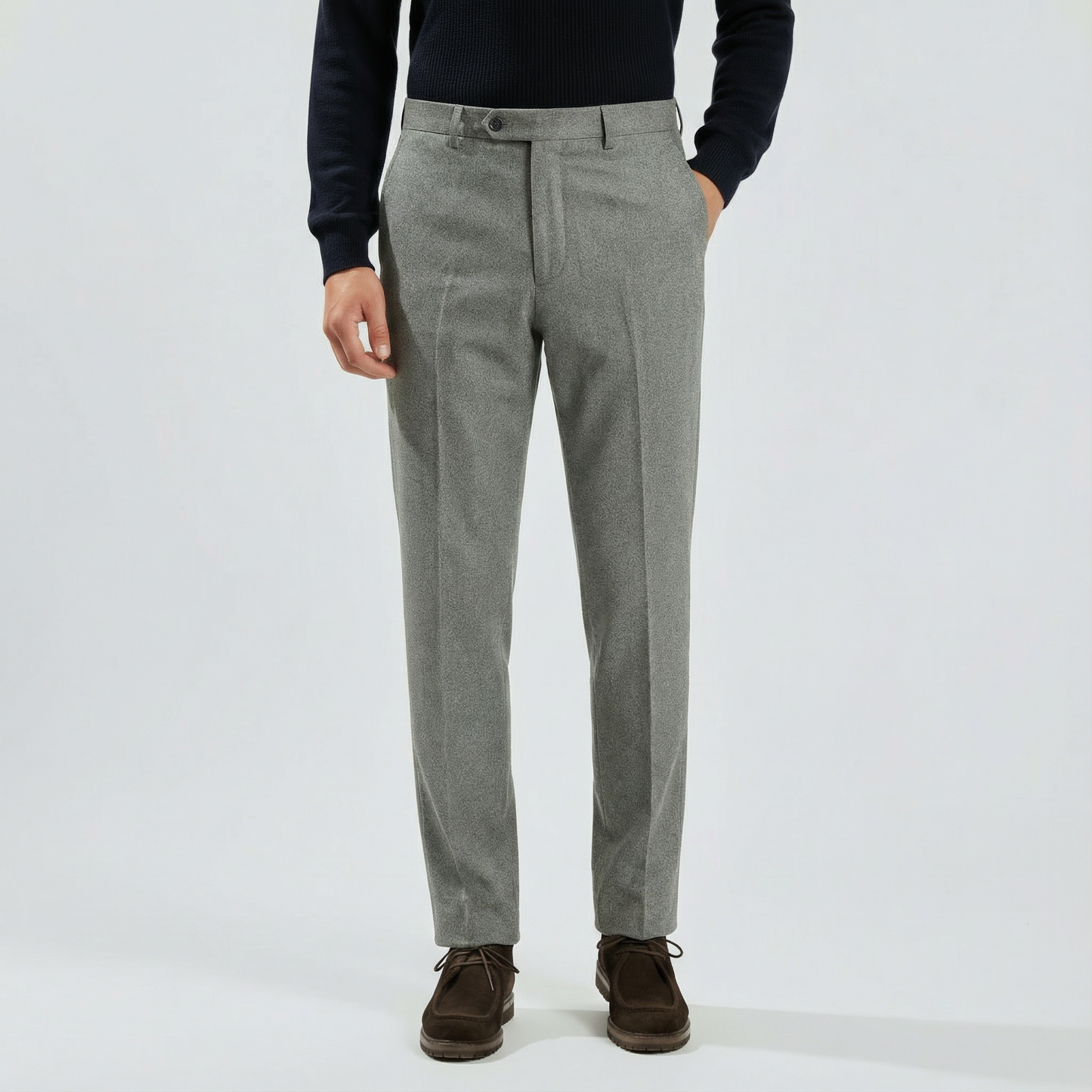 Wollhose Flanell Grey Signature