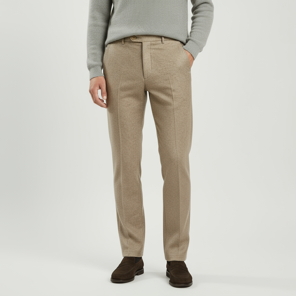 Wollhose Flanell Beige Signature