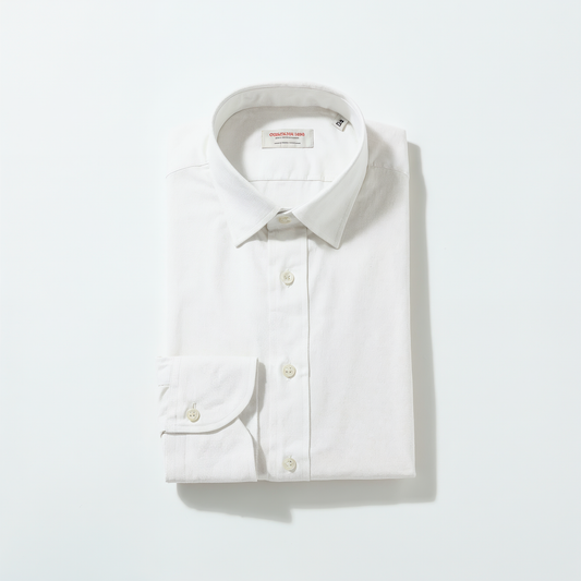 Flanellhemd Cordone 1956 Weiß