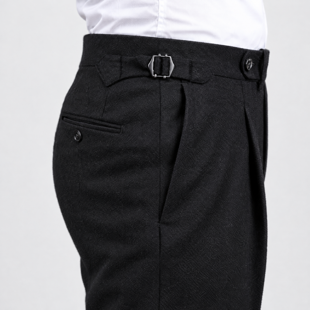 Flanellhose Black Sartorial