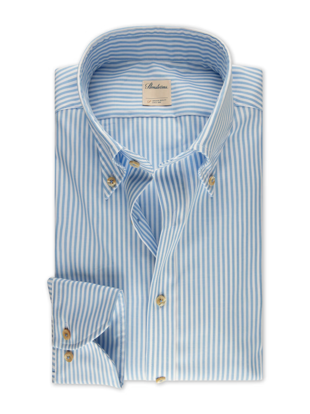 Hemd Stenströms Button Down gestreift Light Blue