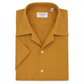 Cordone Hemd Kurzarm Leinen Brown