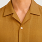 Cordone Hemd Kurzarm Leinen Brown