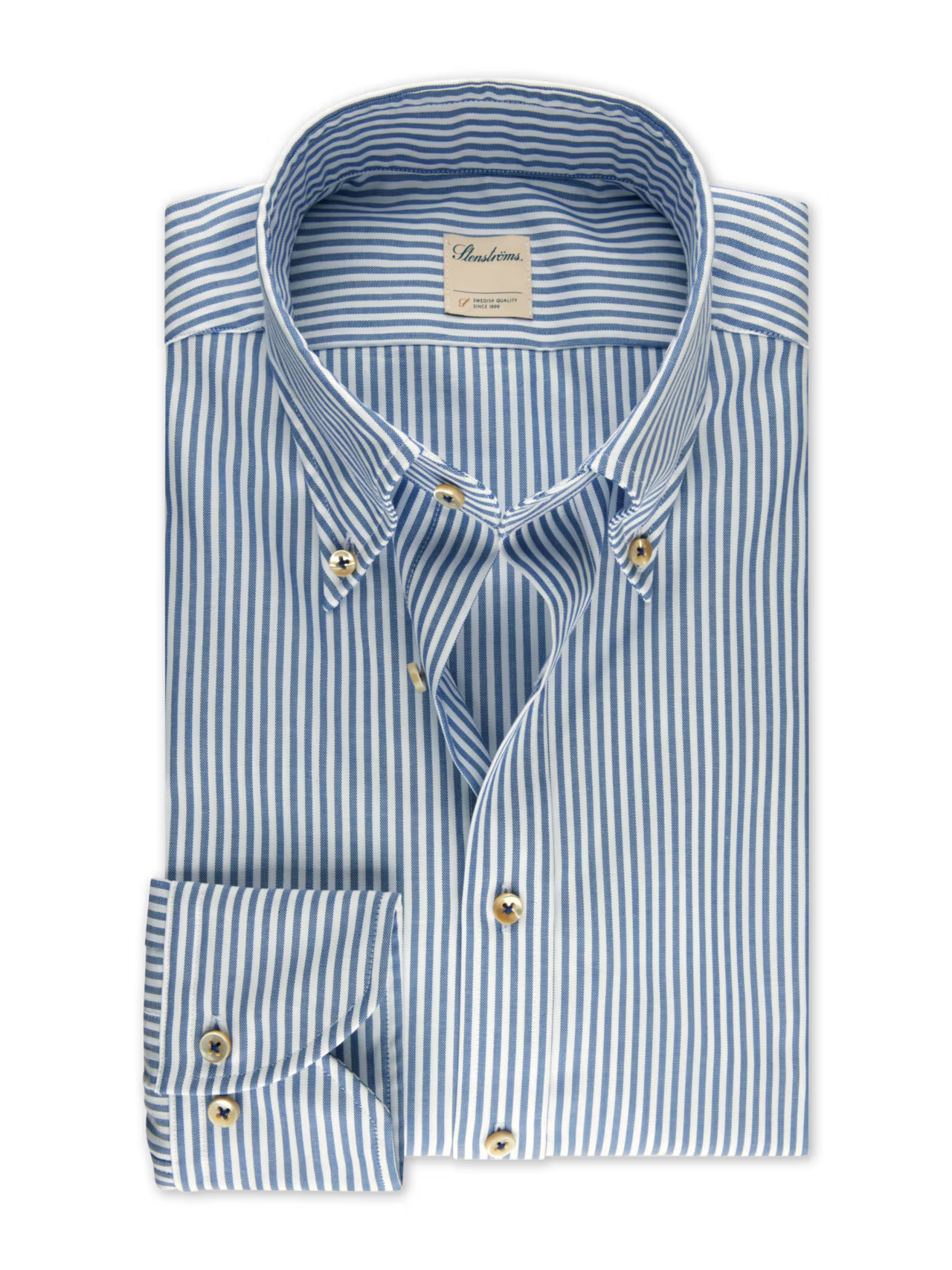Hemd Stenströms Button Down gestreift Navy