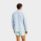 Morris Stockholm Leinenhemd Light Blue Stripes