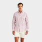 Morris Stockholm Leinenhemd Pink Stripes