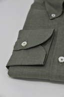 Leinenhemd Grün Cordone Button Down