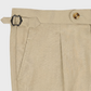 Bundfaltenhose Satorial Baumwolle Beige