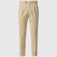 Bundfaltenhose Satorial Baumwolle Beige