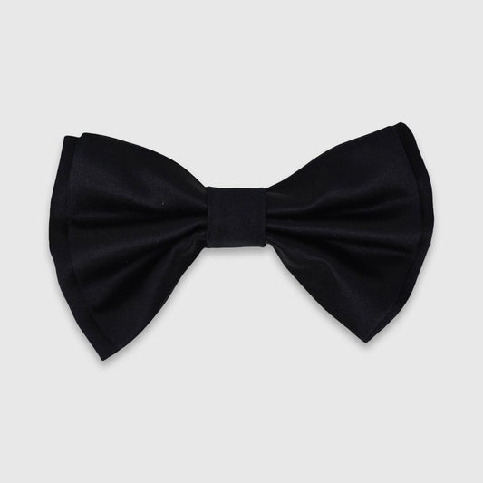 Schwarze Seidenfliege – Satin, Made in Italy