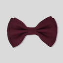 Fliege Bordeaux aus Leinen – Made in Italy