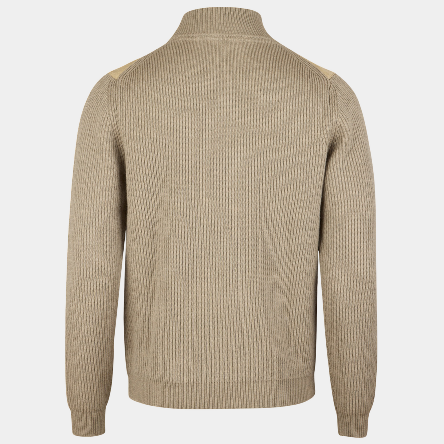 Jacket Beige Knitted Hybrid Buttoned Alcantara