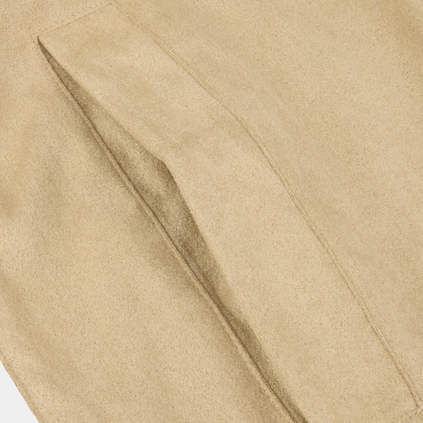 Jacket Beige Knitted Hybrid Buttoned Alcantara