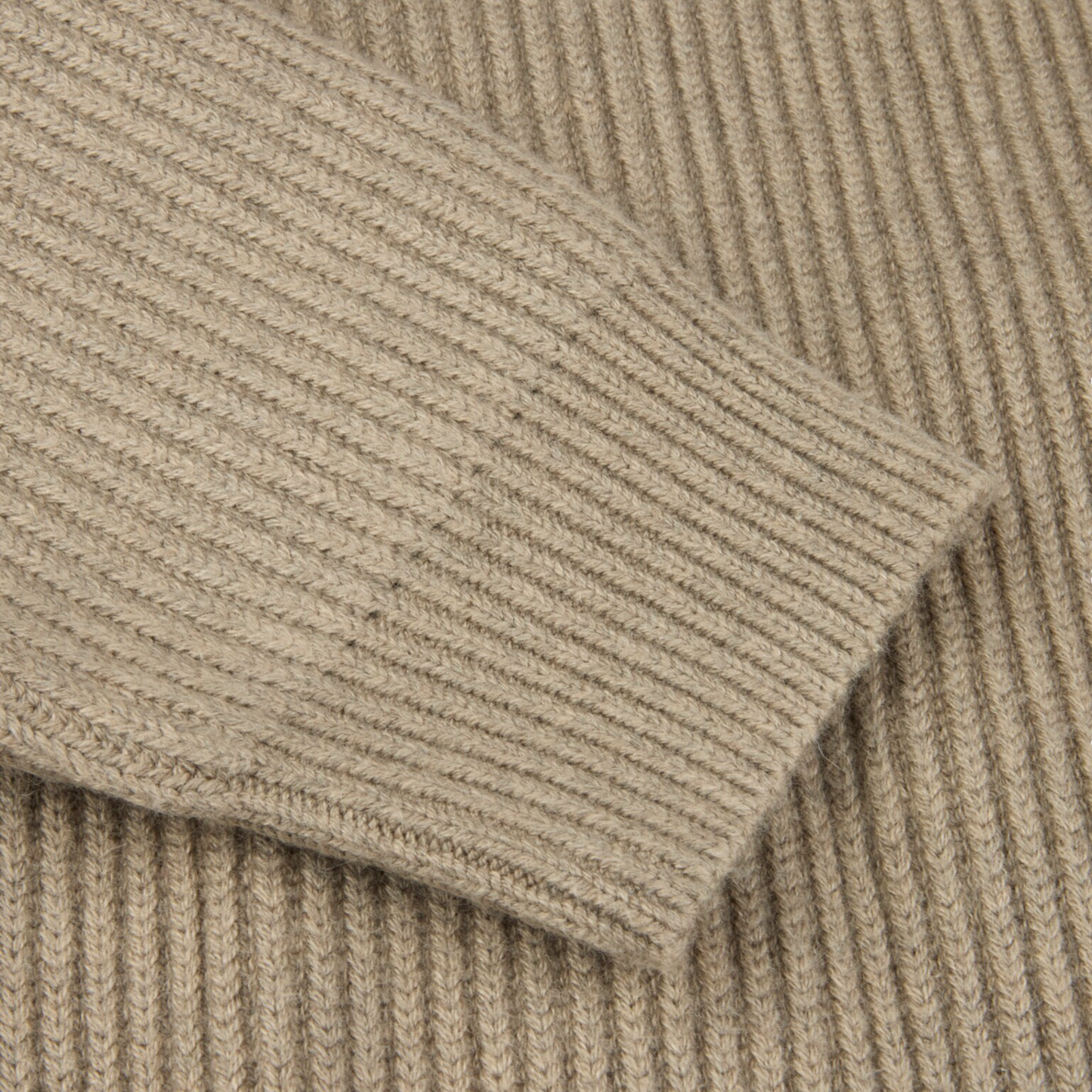 Jacket Beige Knitted Hybrid Buttoned Alcantara