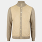 Jacket Beige Knitted Hybrid Buttoned Alcantara