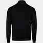 Jacket Schwarz Knitted Hybrid Buttoned Alcantara