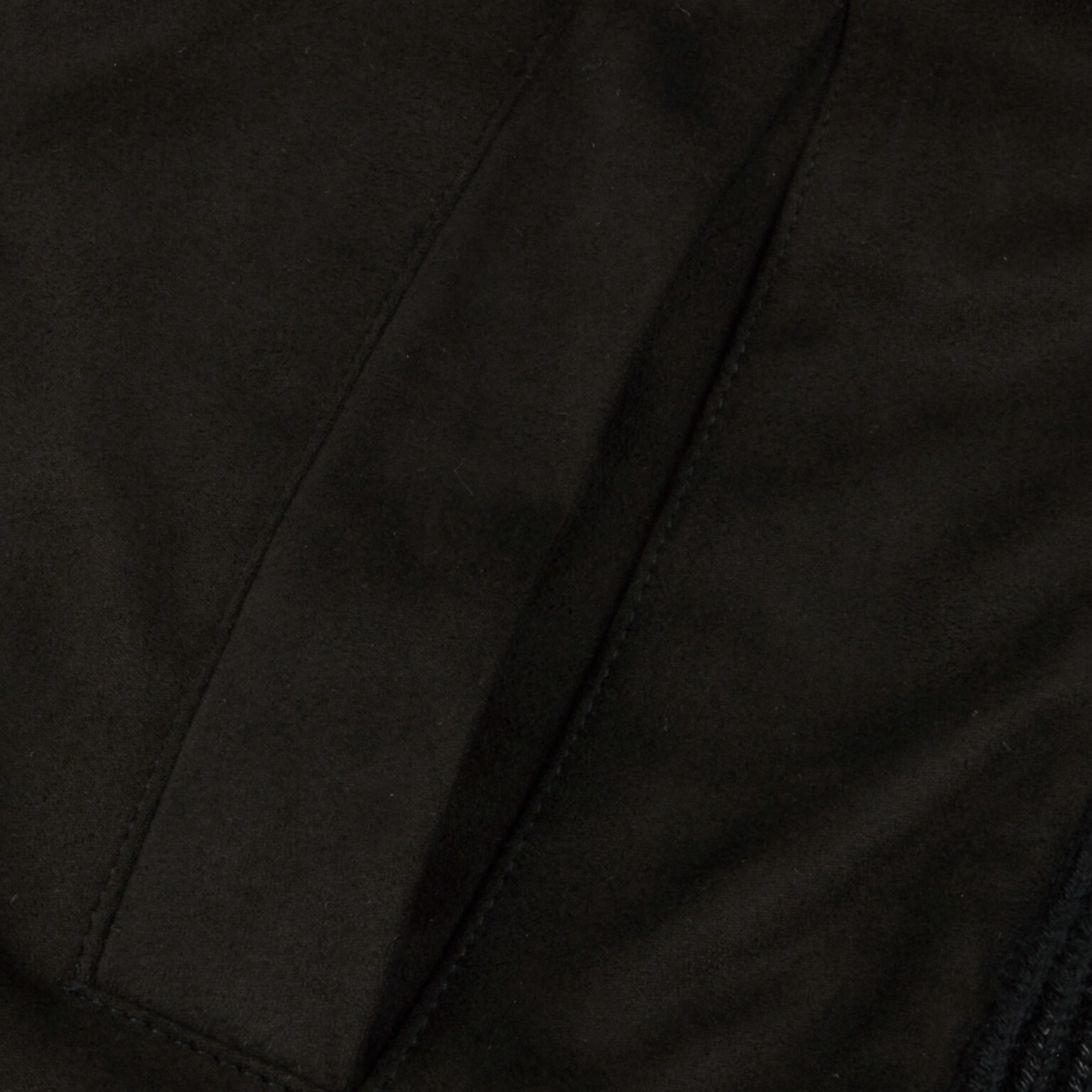 Jacket Schwarz Knitted Hybrid Buttoned Alcantara