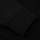 Jacket Schwarz Knitted Hybrid Buttoned Alcantara