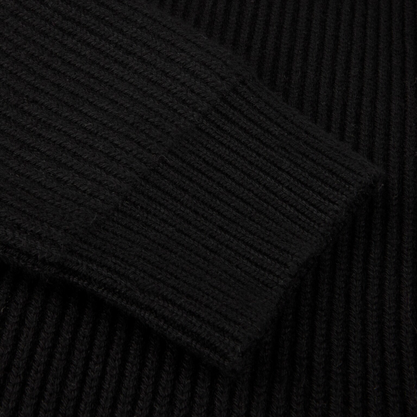 Jacket Schwarz Knitted Hybrid Buttoned Alcantara