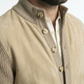 Jacket Beige Knitted Hybrid Buttoned Alcantara
