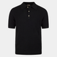 Polo Shirt Schwarz Knitted Crochet