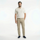 Polo Shirt Off-White Knitted Crochet