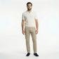 Polo Shirt Off-White Knitted Crochet