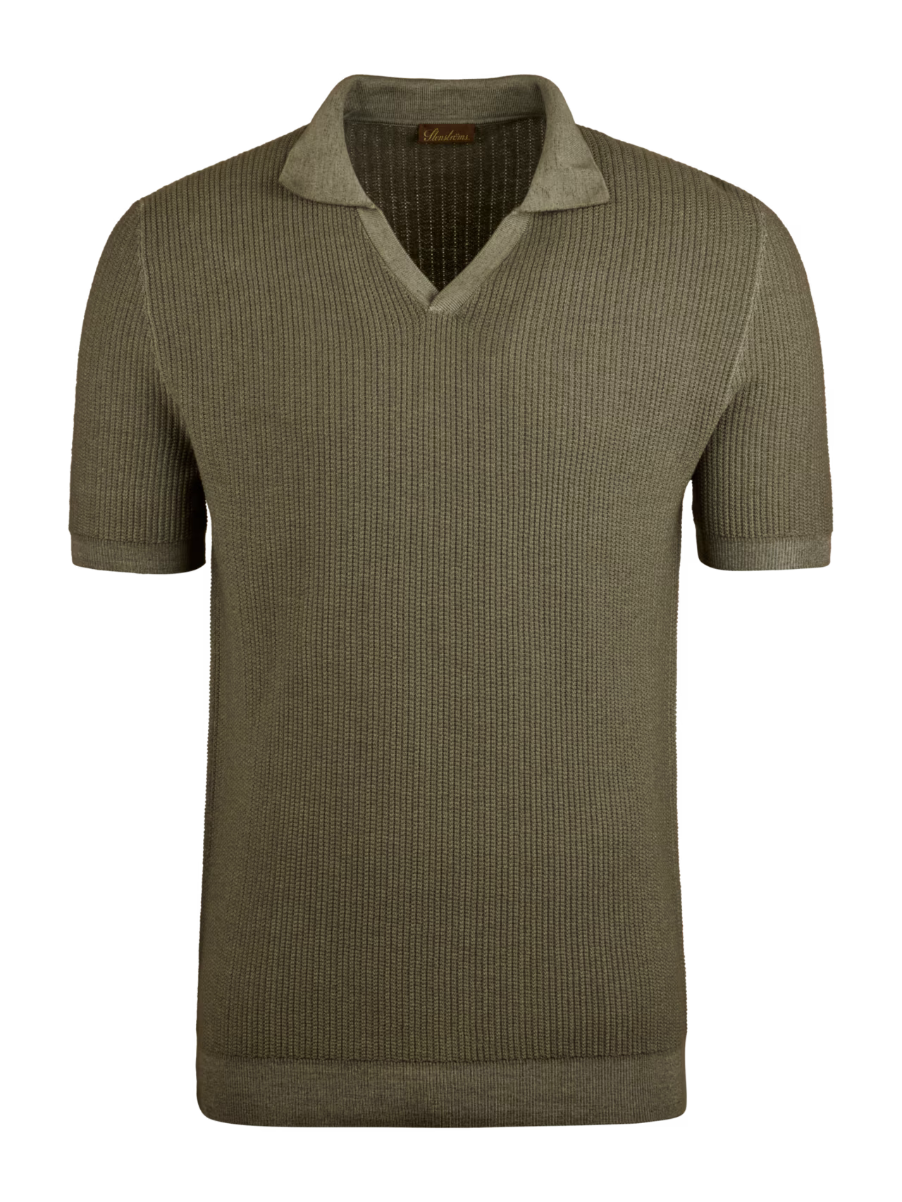 Stenströms Polo Shirt Dyed Merino Green