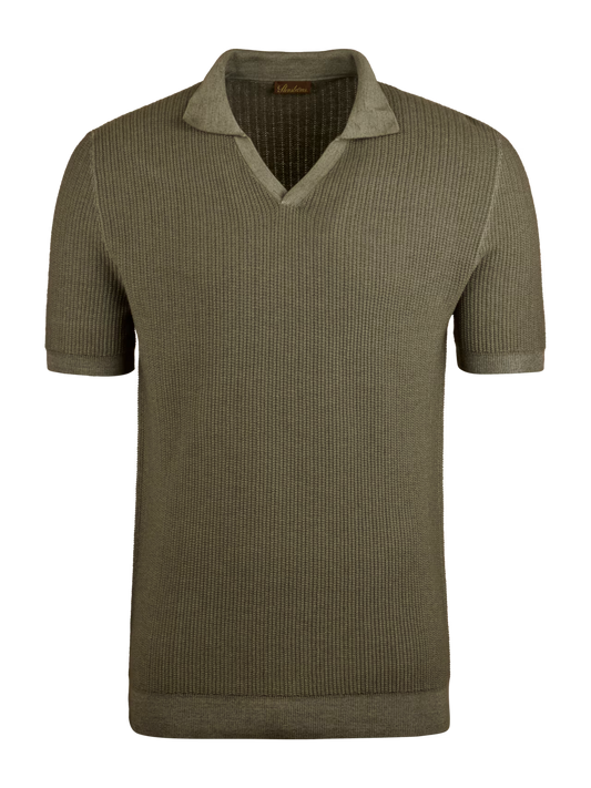 Stenströms Polo Shirt Dyed Merino Green