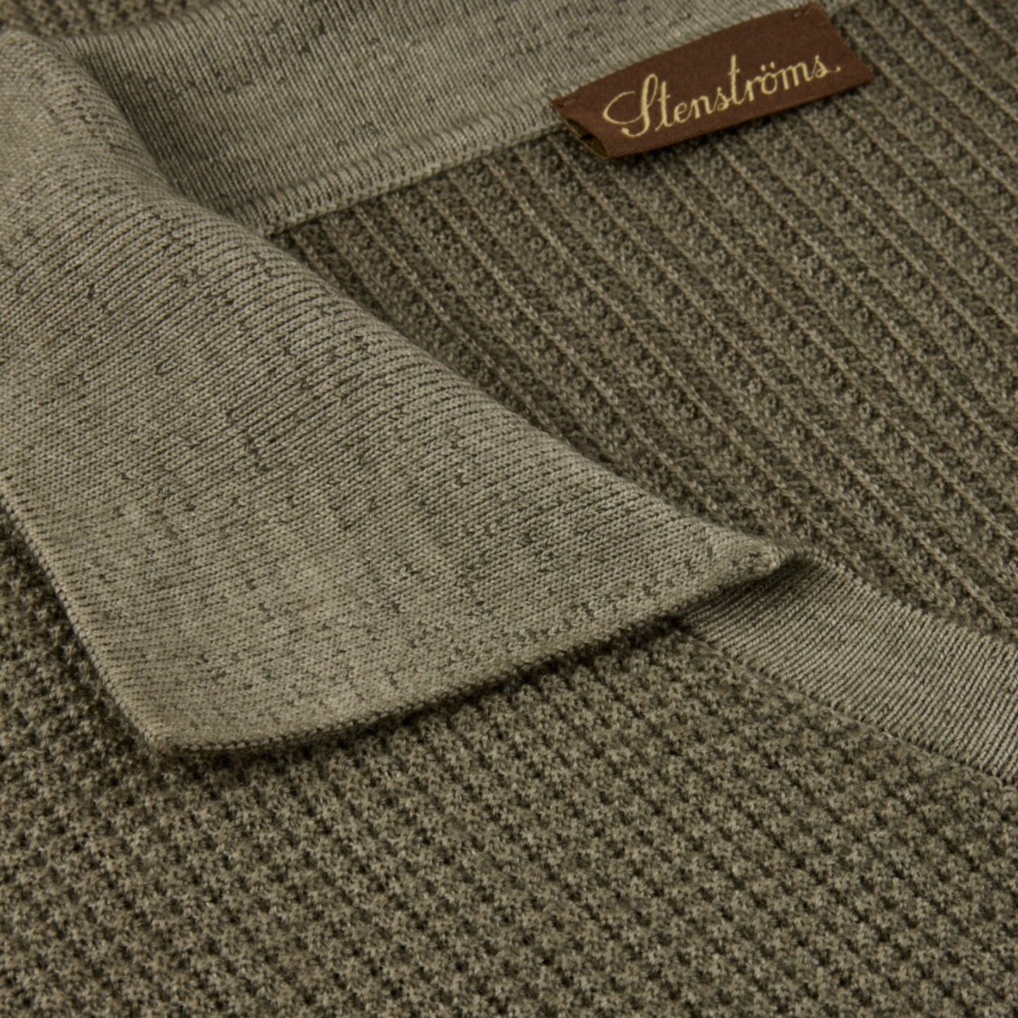 Stenströms Polo Shirt Dyed Merino Green