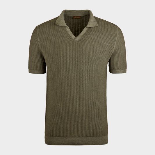 Stenströms Polo Shirt Dyed Merino Green