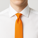 Krawatte Seide Twill Made in Italy Orange
