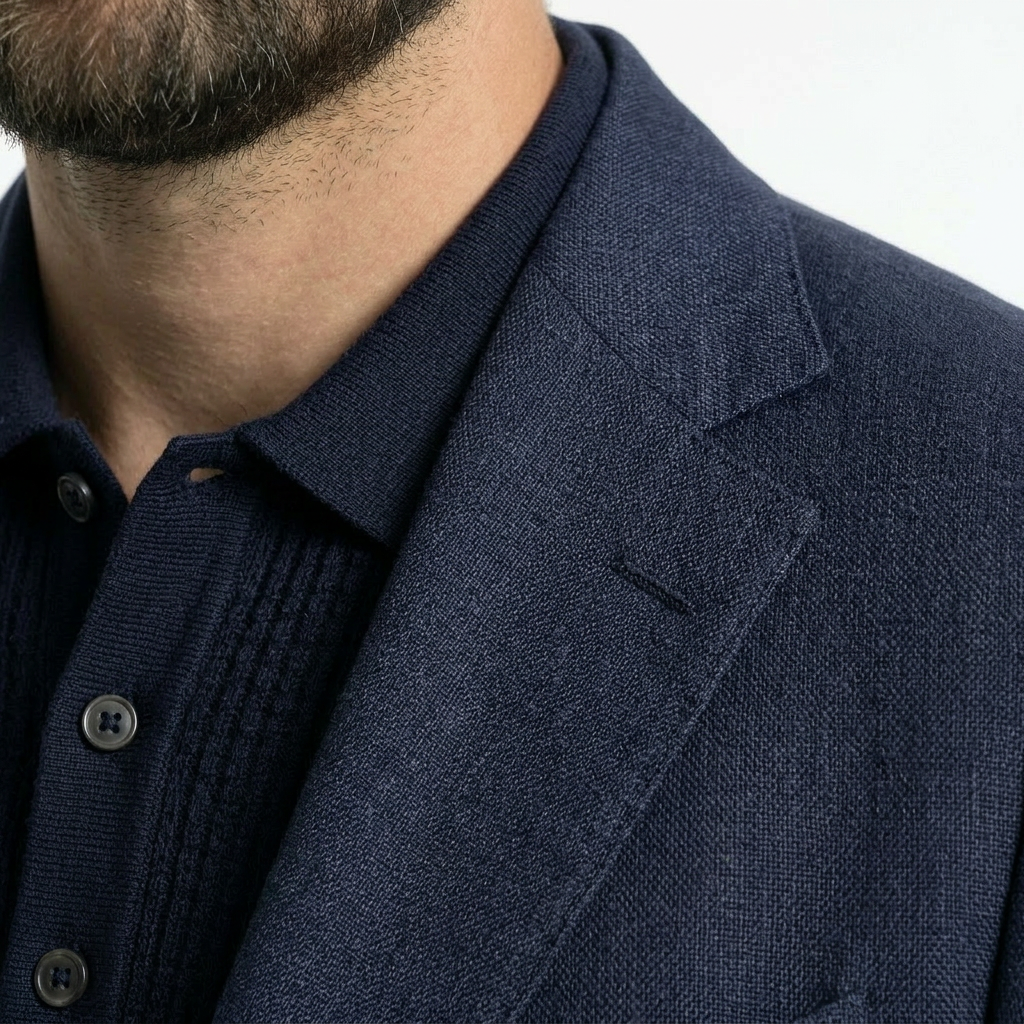 Sakko Leinen Blue - Made in Italy