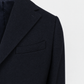 Wollmantel Navy Einreihig Made in Italy