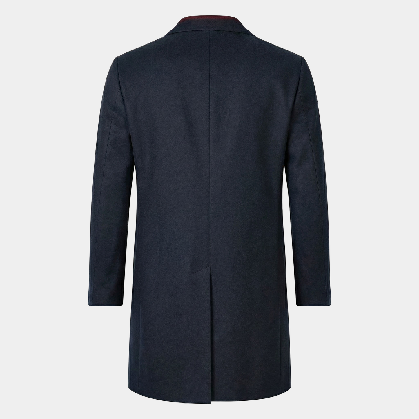 Wollmantel Navy Einreihig