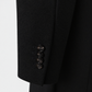 Wollmantel Schwarz Einreihig Made in Italy