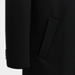 Wollmantel Schwarz Einreihig Made in Italy