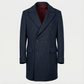 Wollmantel Navy Zweireiher