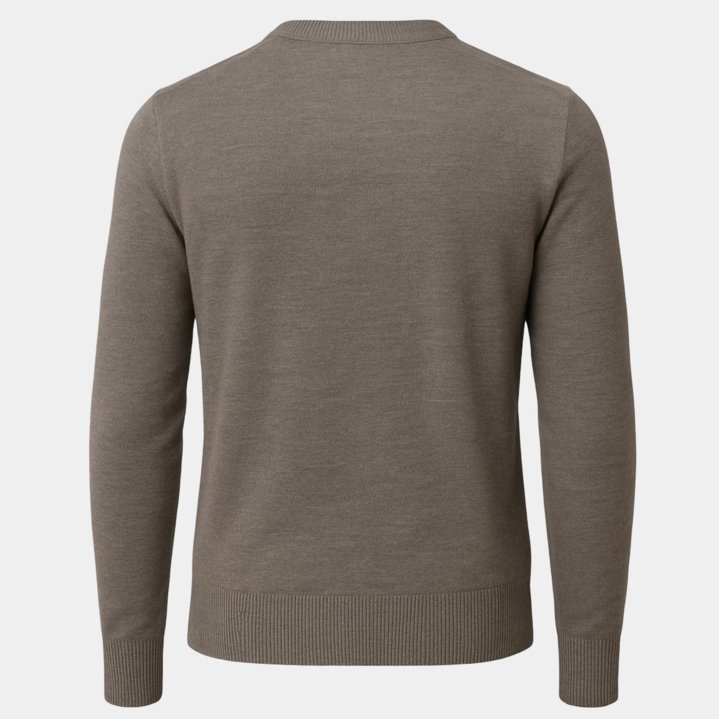 Rundhals Pullover Merinowolle Grey
